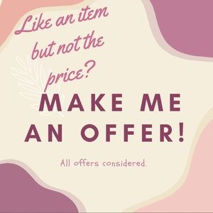 Considering all offers! Offers are accepted or countered with my lowest price.